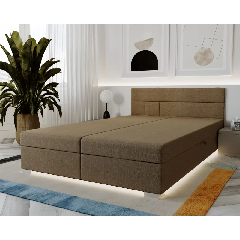 Boxspring ágy 140x200 ROSIE 2 - barna