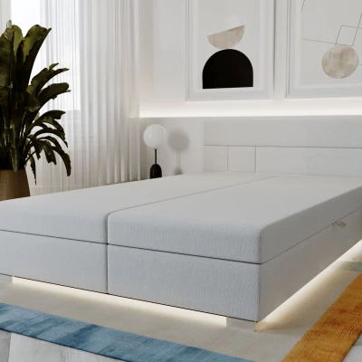 Boxspring ágy 140x200 ROSIE 2 - fehér