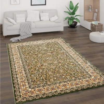 Téglalap alakú szőnyeg 250x350 cm LUCHO orientális - zöld