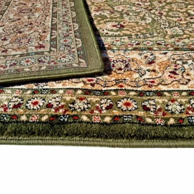 Téglalap alakú szőnyeg 140x190 cm LUCHO oriental - zöld