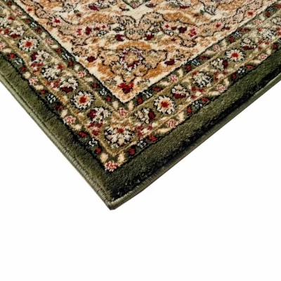 Téglalap alakú szőnyeg 70x140 cm LUCHO orientális - zöld