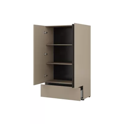 Fiókos szekrény 89 cm GLENROSE - kongó / fekete