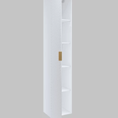 Magas fürdőszobaszekrény 35 cm EUREKA - fehér