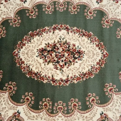 Keleti darab szőnyeg 70x140 cm LUCHO ovális - zöld