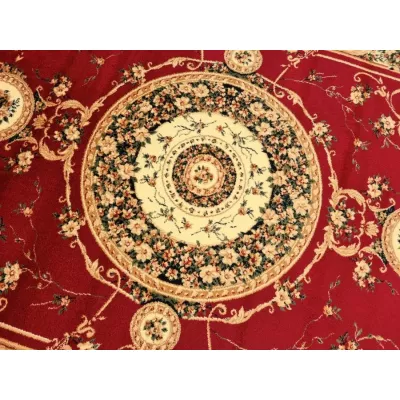 Ovális szőnyegdarab 70x140 cm LUCHO - piros