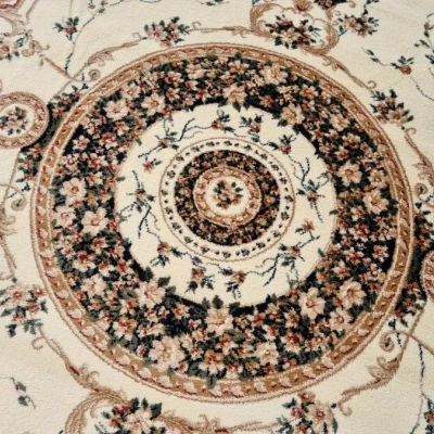 Ovális darab szőnyeg 60x100 cm LUCHO - krémszínű