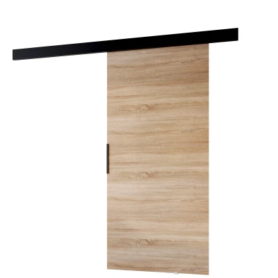 BARRET 11 tolóajtó - 76 cm, sonoma tölgy / fekete