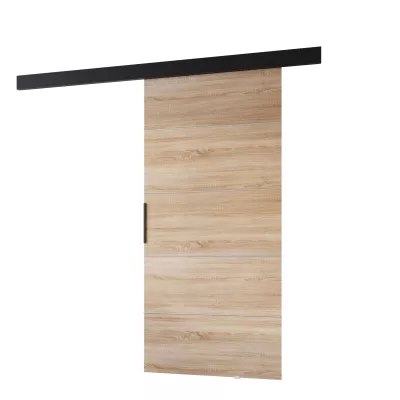 BARRET tolóajtó 12 - 76 cm, sonoma tölgy / fekete