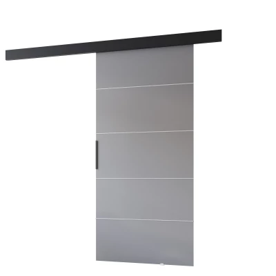 Tolóajtó BARRET 12 - 76 cm, szürke / fekete