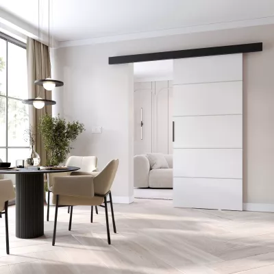 Tolóajtó BARRET 12 - 86 cm, fehér / fekete