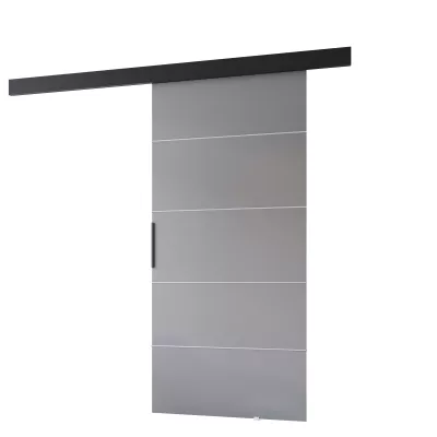 Tolóajtó BARRET 12 - 86 cm, szürke / fekete