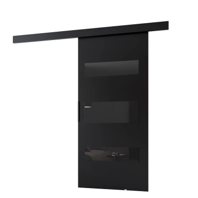 BARRET beltéri tolóajtó 14 - 76 cm, fekete
