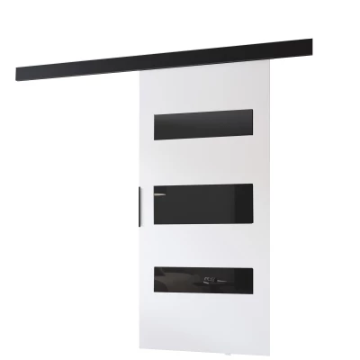 BARRET tolóajtó 14 - 76 cm, fehér / fekete