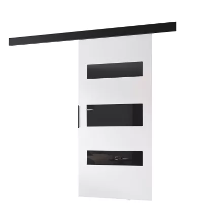 BARRET tolóajtó 14 - 76 cm, fehér / fekete