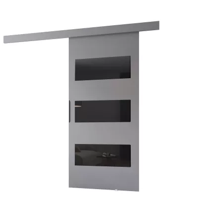 Beltéri faliajtó BARRET 15 - 76 cm, szürke / fekete