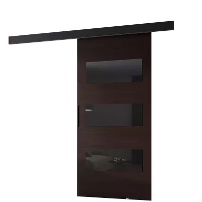 Beltéri faliajtó BARRET 15 - 76 cm, wenge / fekete