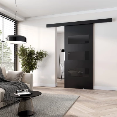 Beltéri faliajtó BARRET 15 - 86 cm, fekete