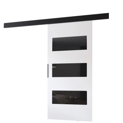 Beltéri faliajtó BARRET 15 - 86 cm, fehér / fekete