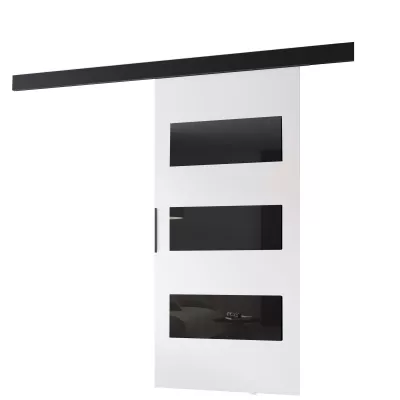 Beltéri faliajtó BARRET 15 - 86 cm, fehér / fekete