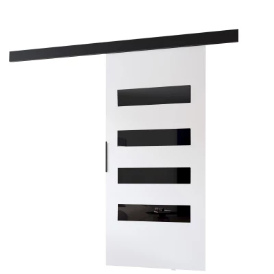 BARRET beltéri tolóajtó 16 - 76 cm, fehér / fekete