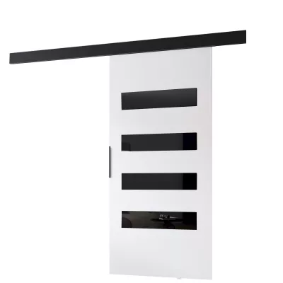 BARRET beltéri tolóajtó 16 - 76 cm, fehér / fekete