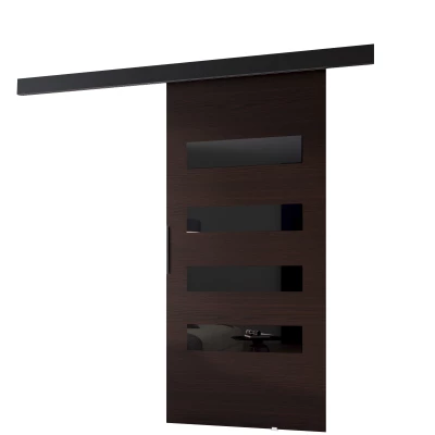 BARRET beltéri tolóajtó 16 - 86 cm, wenge / fekete