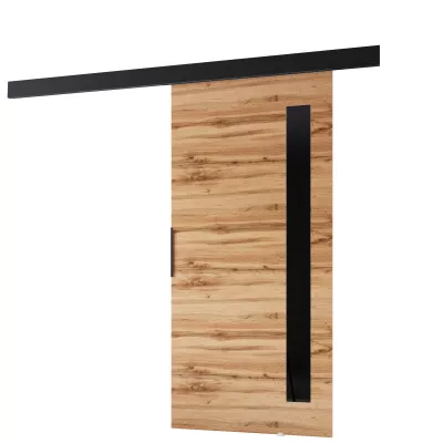 Beltéri faliajtó BARRET 17 - 76 cm, wotan tölgy / fekete