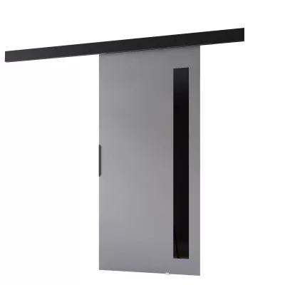 Beltéri faliajtó BARRET 17 - 86 cm, szürke / fekete