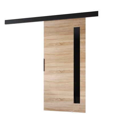 Beltéri faliajtó BARRET 17 - 86 cm, sonoma tölgy / fekete