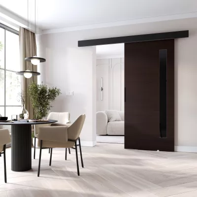 Beltéri faliajtó BARRET 17 - 86 cm, wenge / fekete