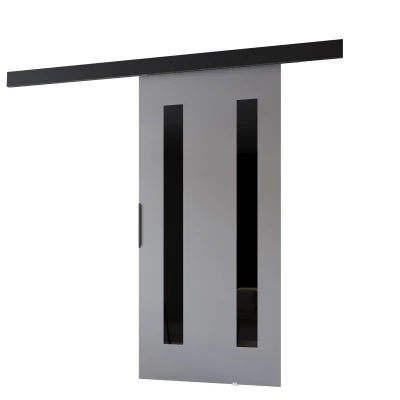 Tolóajtó BARRET 18 - 86 cm, szürke / fekete