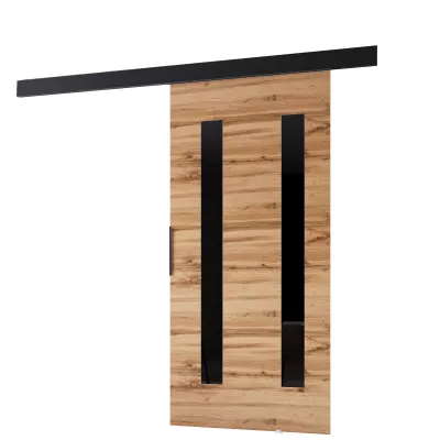 BARRET tolóajtó 18 - 86 cm, wotan tölgy / fekete