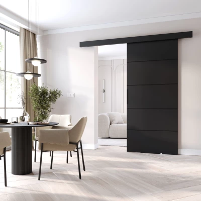 Beltéri faliajtó BARRET 20 - 86 cm, fekete