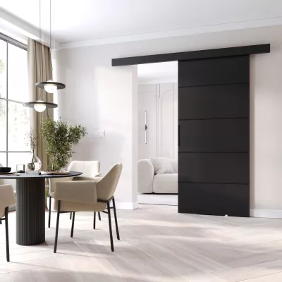 Beltéri faliajtó BARRET 20 - 86 cm, fekete