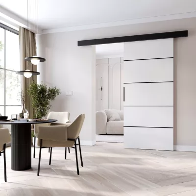 Beltéri faliajtó BARRET 20 - 86 cm, fehér / fekete