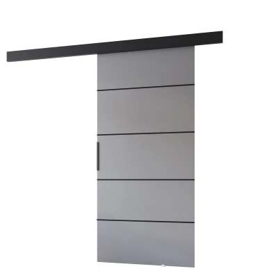 Beltéri faliajtó BARRET 20 - 86 cm, szürke / fekete
