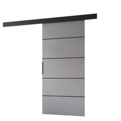 Beltéri faliajtó BARRET 20 - 86 cm, szürke / fekete