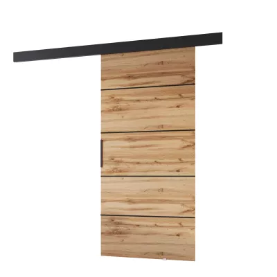 Beltéri faliajtó BARRET 20 - 86 cm, wotan tölgy / fekete
