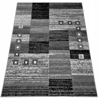 Geometrikus szőnyeg 50x90 cm LUKEN - szürke