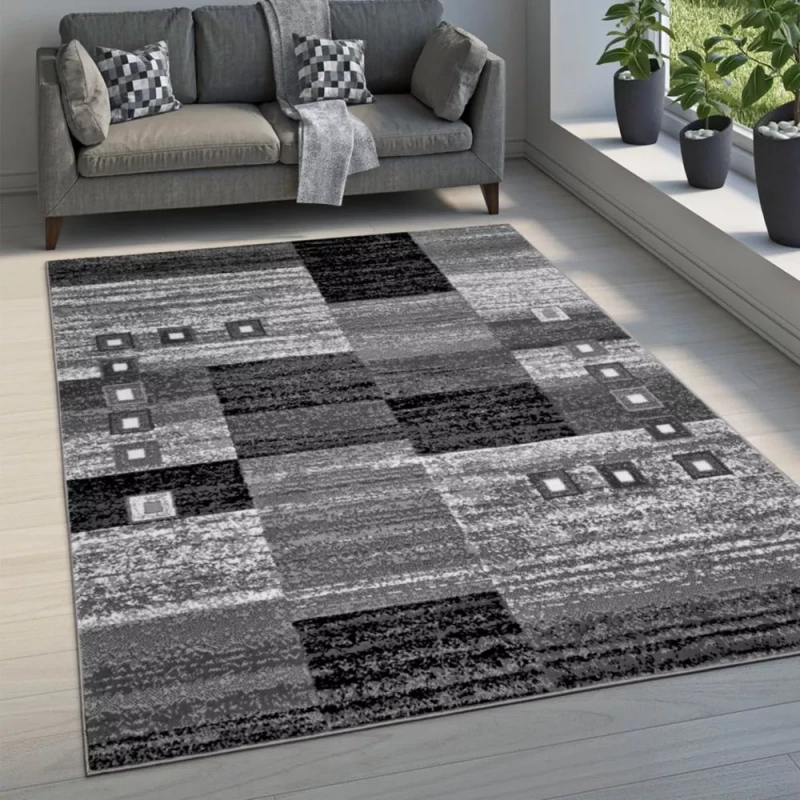 Geometrikus szőnyeg 50x90 cm LUKEN - szürke