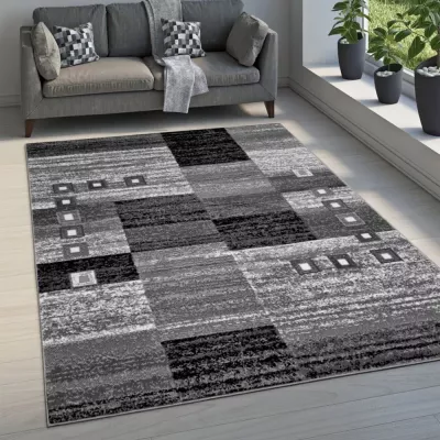 Geometrikus szőnyeg 50x90 cm LUKEN - szürke