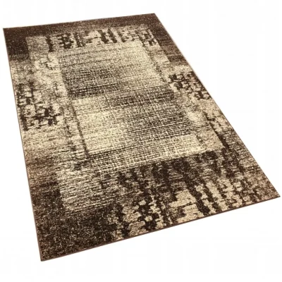 Absztrakt szőnyegdarab 150x300 cm DEMIAN - barna