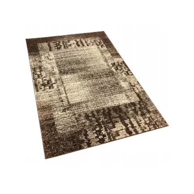 Absztrakt szőnyegdarab 150x300 cm DEMIAN - barna