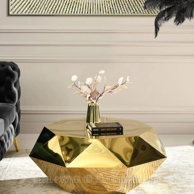 DIADEM design dohányzóasztal - arany