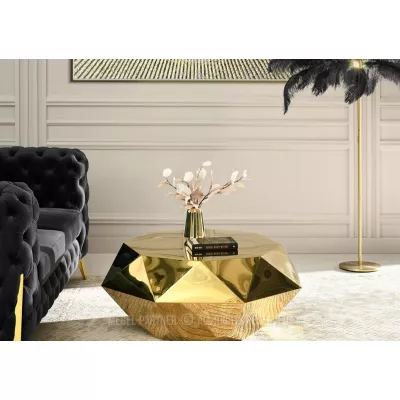 DIADEM design dohányzóasztal - arany