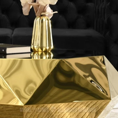DIADEM design dohányzóasztal - arany