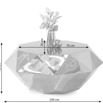 DIADEM design dohányzóasztal - arany
