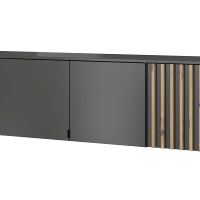 MARFA gardróbbővítmény - szélesség 205 cm, grafit / artisan tölgy