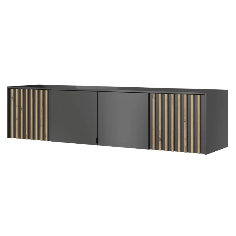 MARFA gardróbbővítmény - szélesség 205 cm, grafit / artisan tölgy