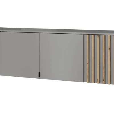 MARFA gardróbbővítmény - szélesség 205 cm, szürke / artisan tölgy